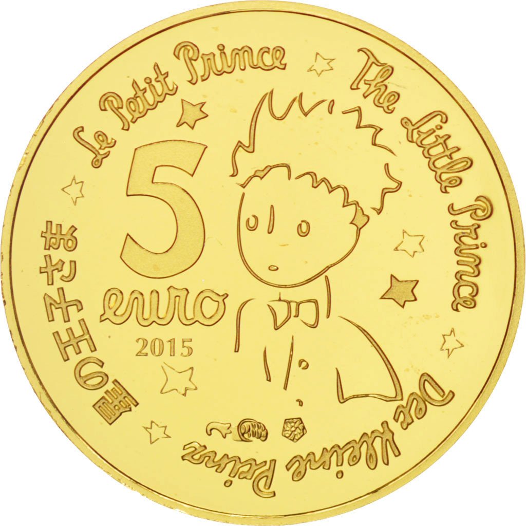 France, Monnaie de Paris, 5 Euro Or Le Petit Prince 2015