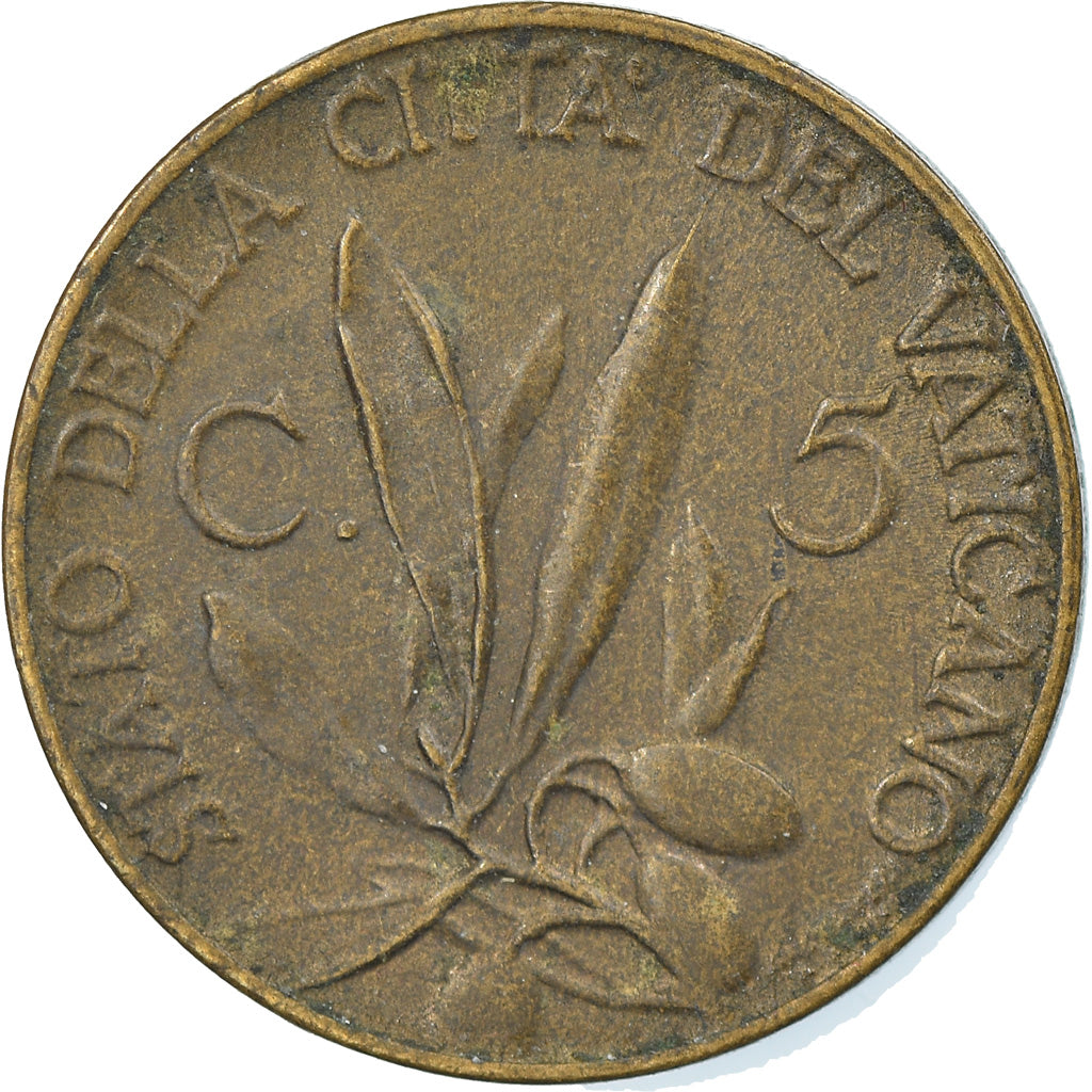 Coin, VATICAN CITY, Pius XII, 5 Centesimi, 1940, Roma, EF(40-45)