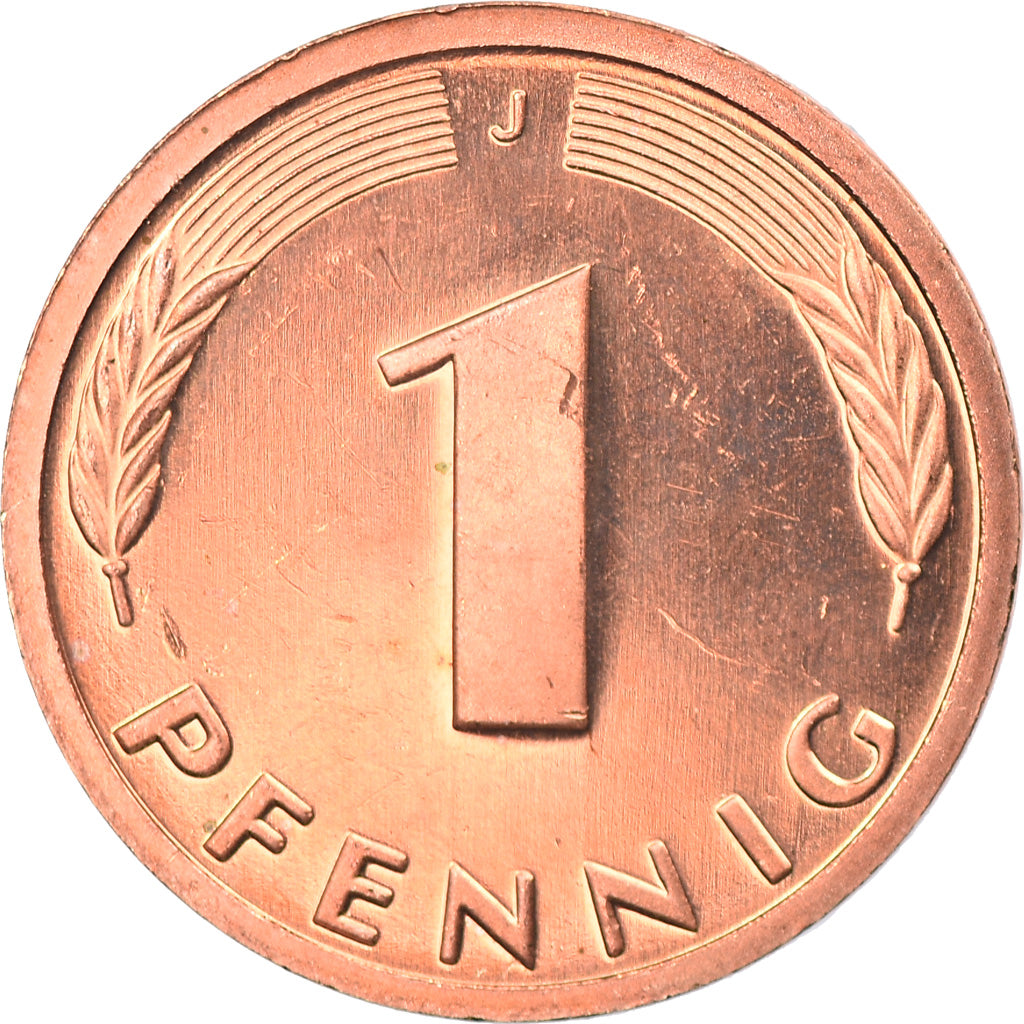 Coin, GERMANY - FEDERAL REPUBLIC, Pfennig, 1998, Hambourg, MS(65-70), Copper