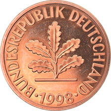 Coin, GERMANY - FEDERAL REPUBLIC, 2 Pfennig, 1998, Munich, MS(65-70), Copper