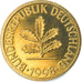 Coin, GERMANY - FEDERAL REPUBLIC, 10 Pfennig, 1998, Munich, MS(65-70), Brass