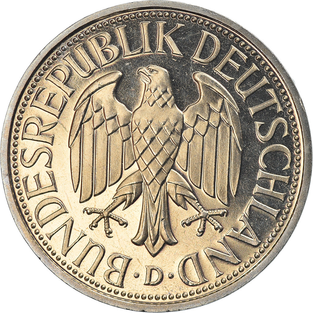 Coin, GERMANY - FEDERAL REPUBLIC, Mark, 1998, Munich, MS(65-70), Copper-nickel