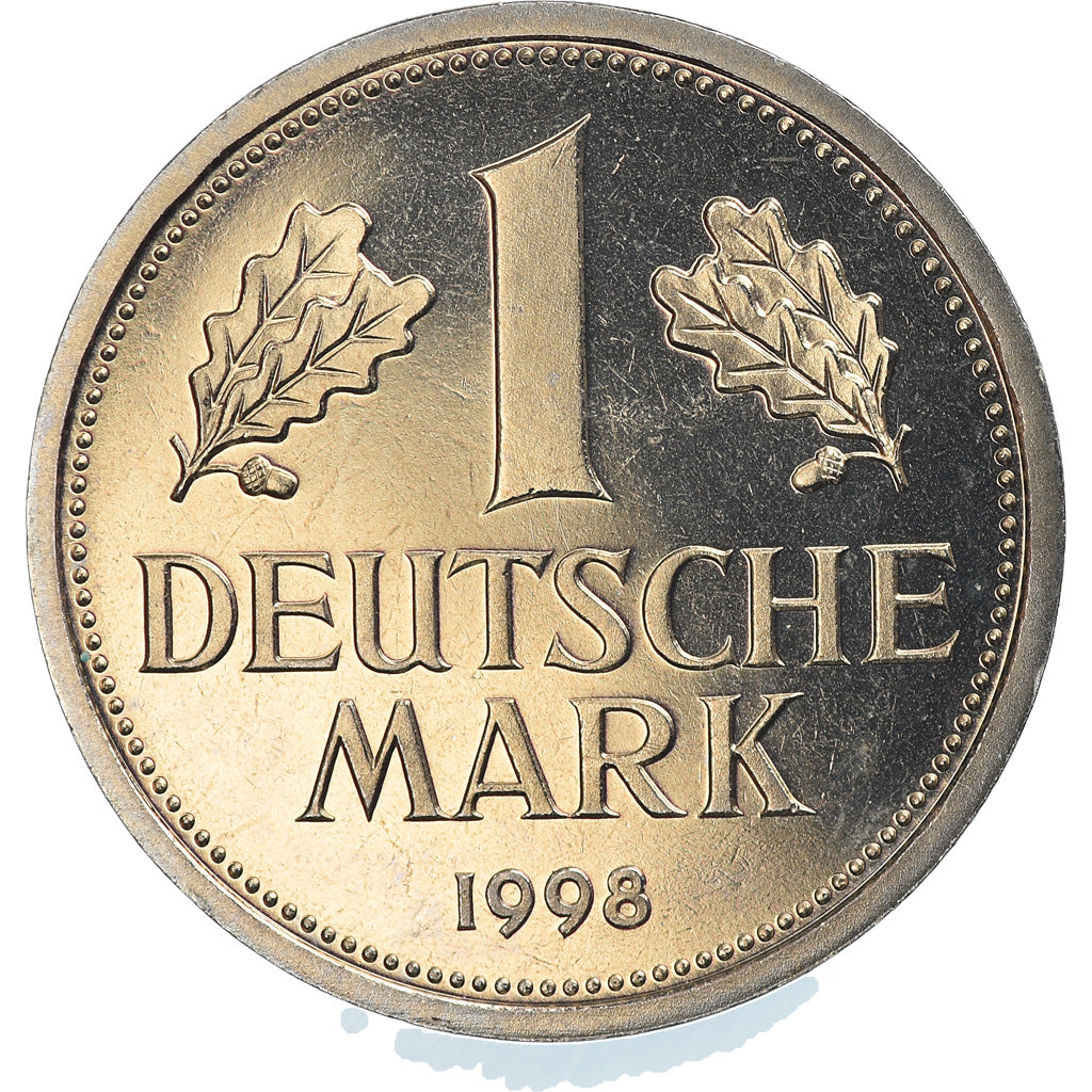 Coin, GERMANY - FEDERAL REPUBLIC, Mark, 1998, Munich, MS(65-70), Copper-nickel
