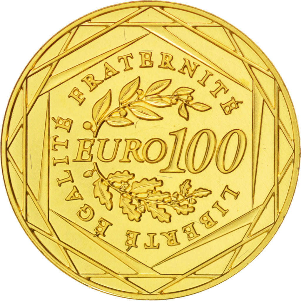 France, Monnaie de Paris, 100 Euro Or Semeuse 2010, KM 1536
