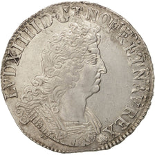 FRANCE, Écu aux insignes, ECU, 1702, Paris, KM #329.1, EF(40-45), Silver, ...