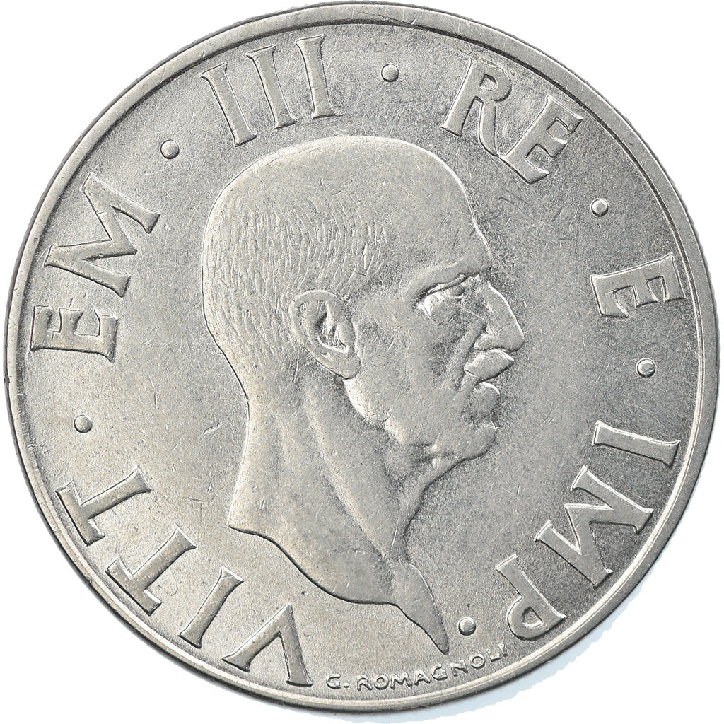 Münze, Italien, Vittorio Emanuele III, 2 Lire, 1939, Rome, VZ+, Stainless