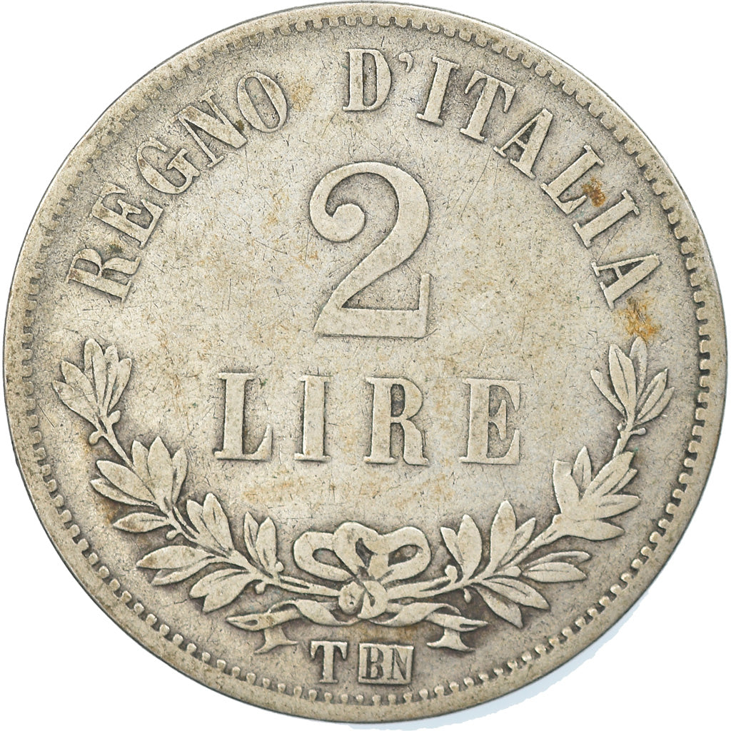 Monnaie, Italie, Vittorio Emanuele II, 2 Lire, 1863, Torino, TB+, Argent