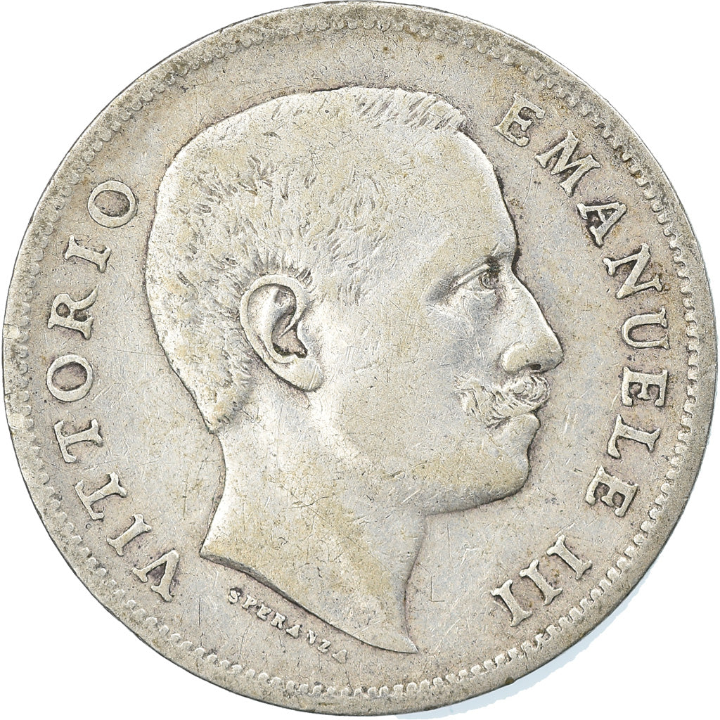 Coin, Italy, Vittorio Emanuele III, Lira, 1906, Rome, EF(40-45), Silver, KM:32