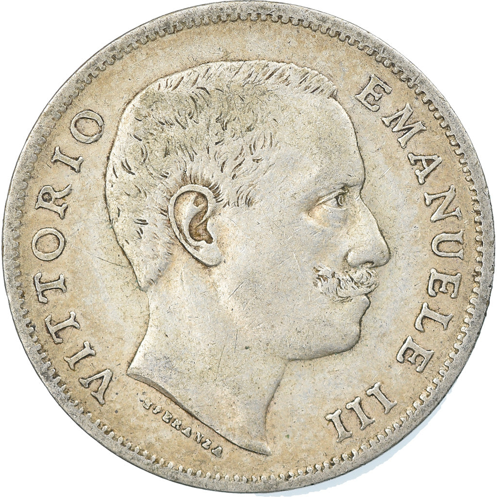 Coin, Italy, Vittorio Emanuele III, Lira, 1902, Rome, EF(40-45), Silver, KM:32