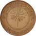 Coin, Bahrain, 10 Fils, 1965, AU(50-53), Bronze, KM:3