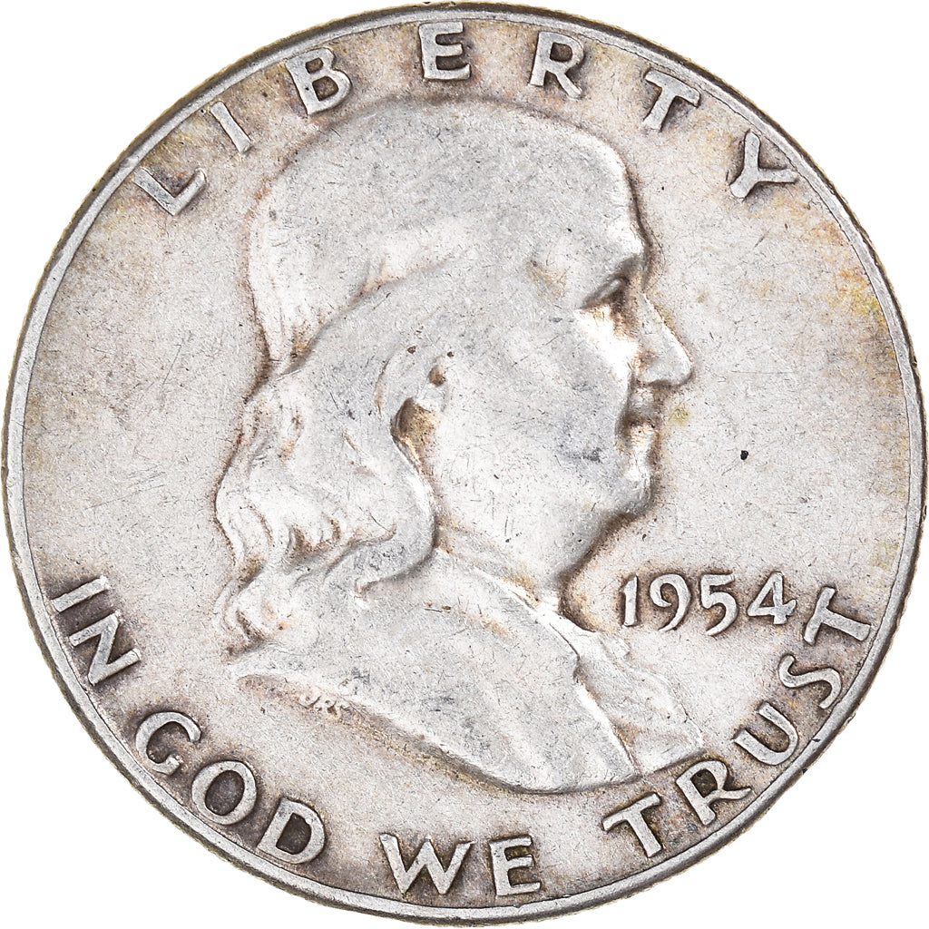 Moneta, Stati Uniti, Franklin Half Dollar, Half Dollar, 1954, U.S. Mint