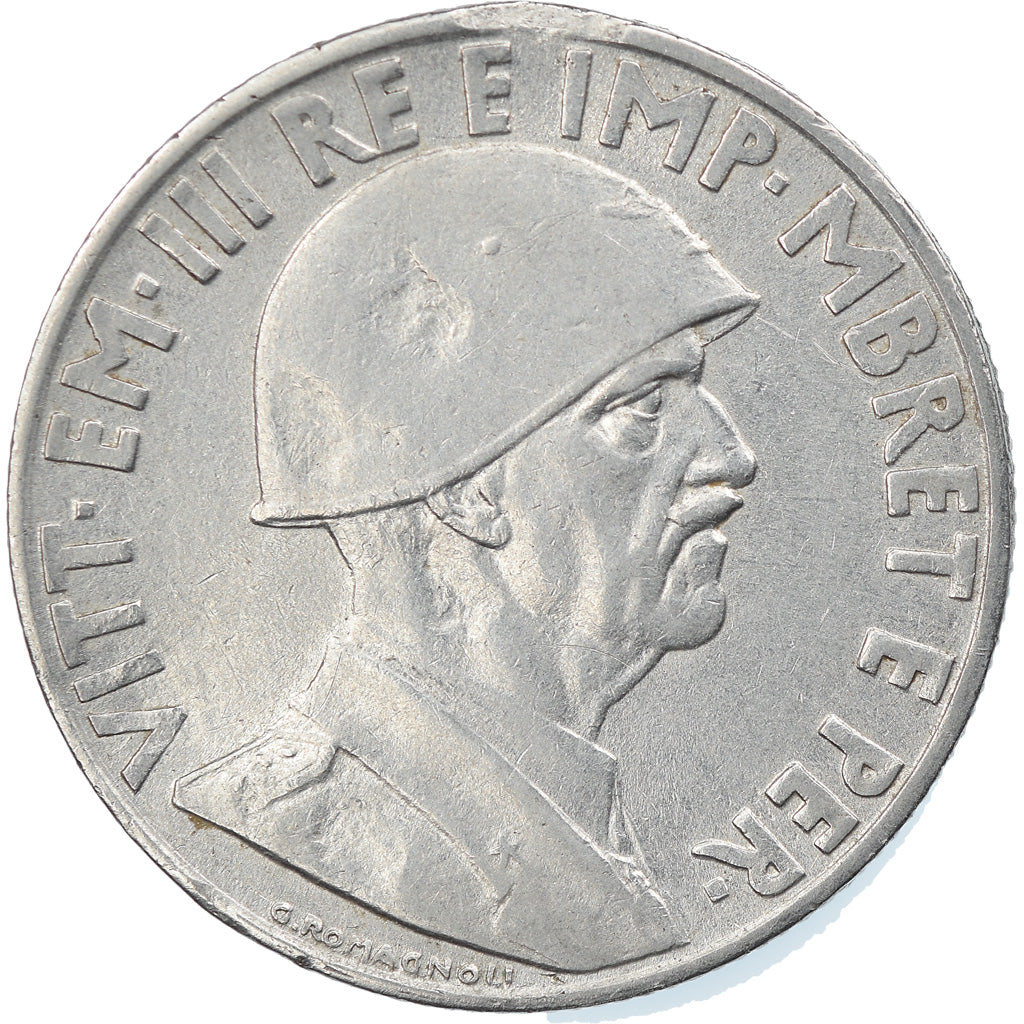 Coin, Albania, Vittorio Emanuele III, Lek, 1939, Rome, EF(40-45), Stainless