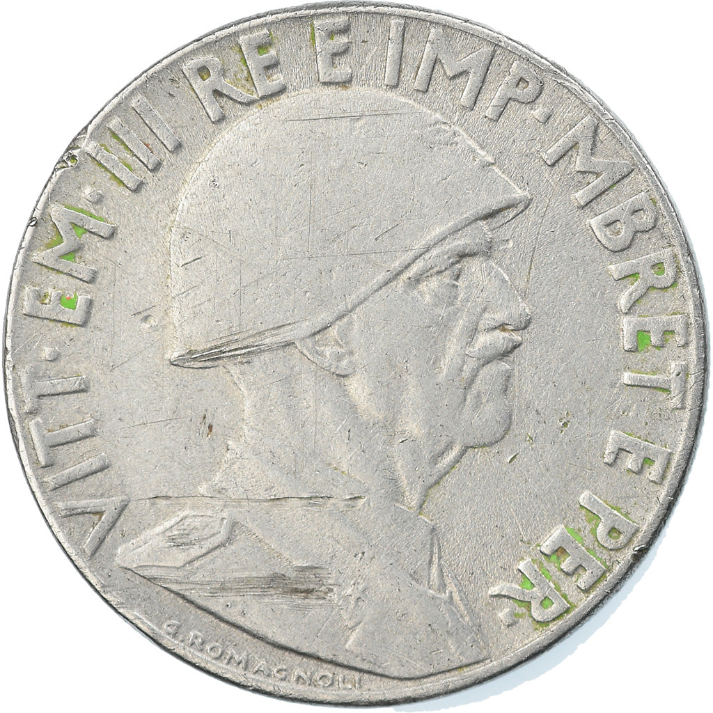 Coin, Albania, Vittorio Emanuele III, 0.20 Lek, 1939, Rome, EF(40-45), Stainless