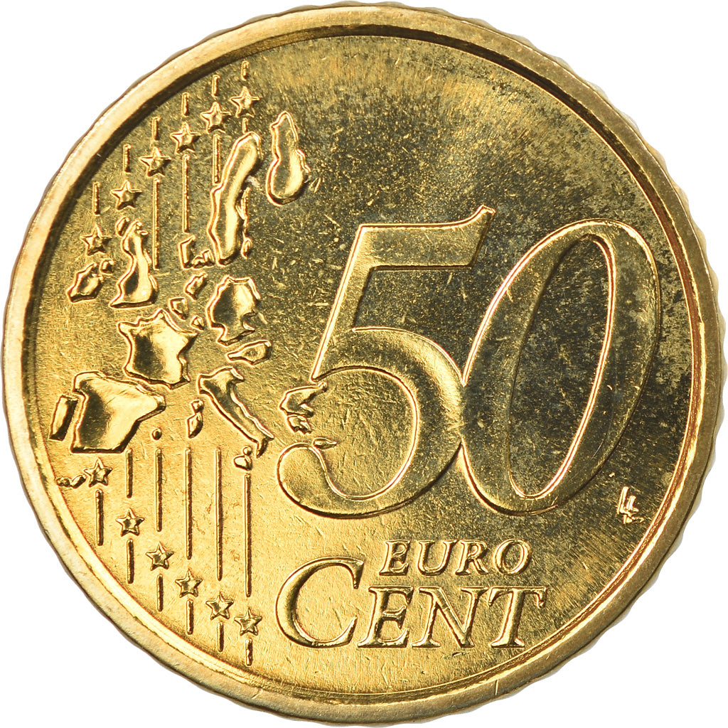 Italy, 50 Euro Cent, 2007, Rome, MS(65-70), Brass, KM:215