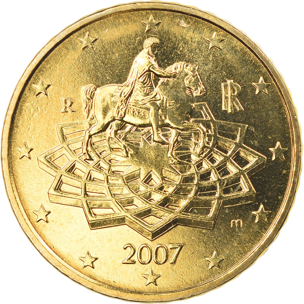 Italia, 50 Euro Cent, 2007, Rome, FDC, Ottone, KM:215