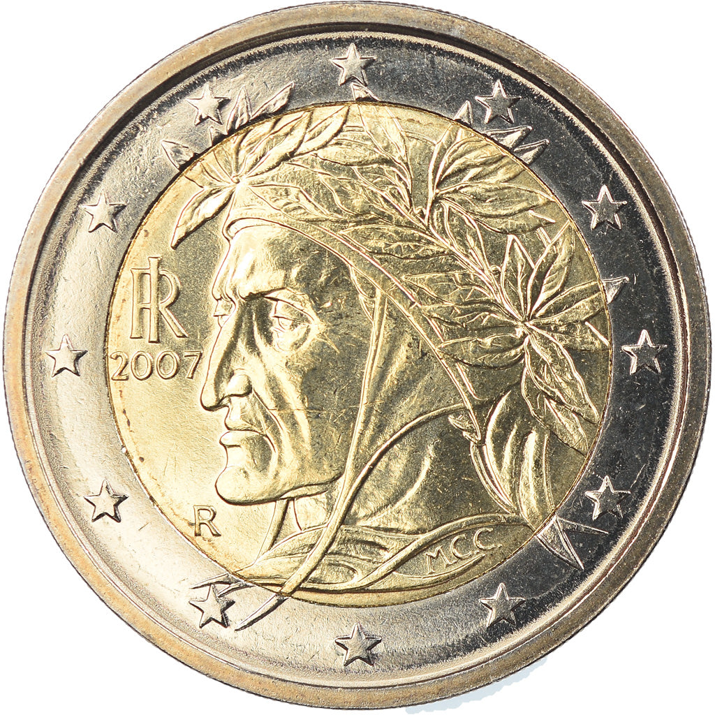Italia, 2 Euro, 2007, Rome, FDC, Bi-metallico, KM:217