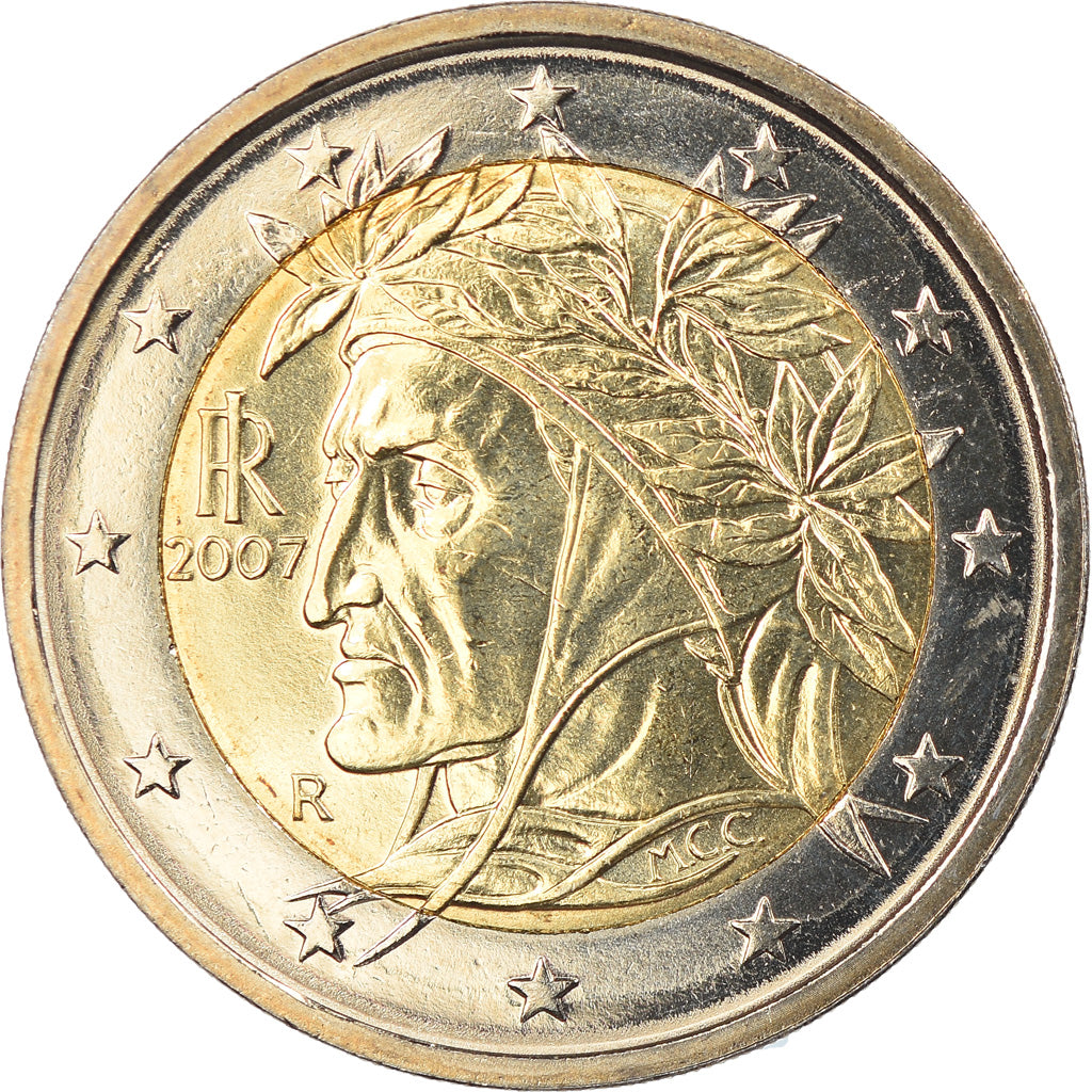 Italia, 2 Euro, 2007, Rome, FDC, Bi-metallico, KM:217
