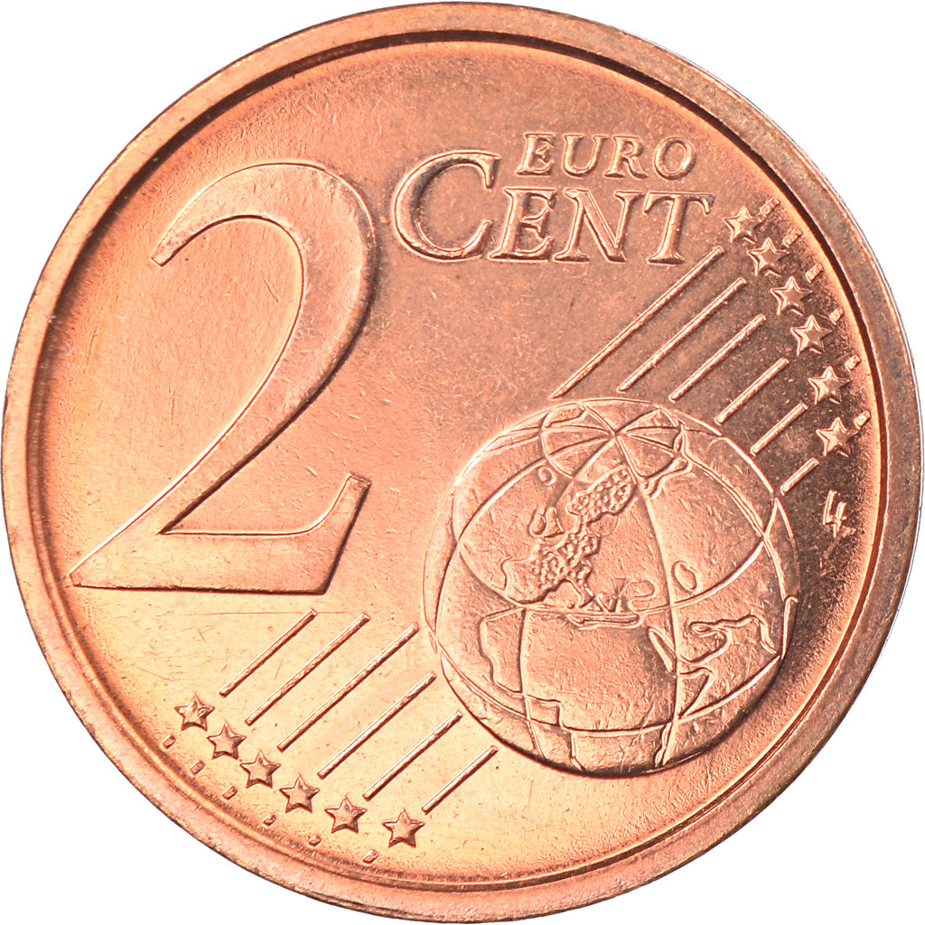 Italy, 2 Euro Cent, 2008, Rome, MS(65-70), Copper Plated Steel, KM:211