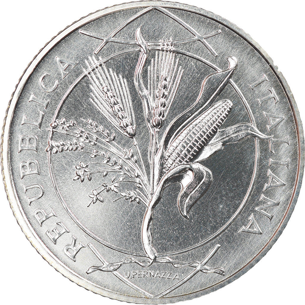 Włochy, 5 Euro, 2008, Rome, MS(65-70), Srebro, KM:281