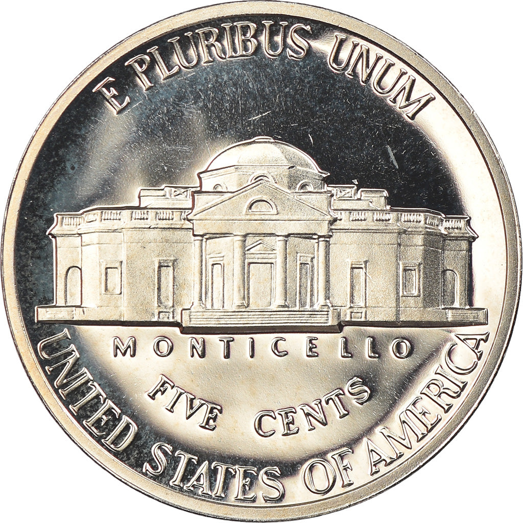 Coin, United States, Jefferson Nickel, 5 Cents, 1987, U.S. Mint, San Francisco