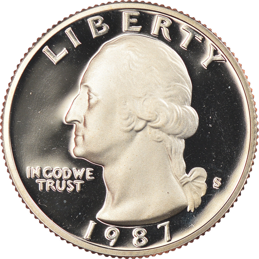 Coin, United States, Washington Quarter, Quarter, 1987, U.S. Mint, San