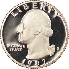 Coin, United States, Washington Quarter, Quarter, 1987, U.S. Mint, San