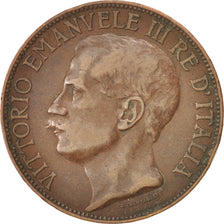 Coin, Italy, Vittorio Emanuele III, 10 Centesimi, 1911, EF(40-45), Bronze, KM:51
