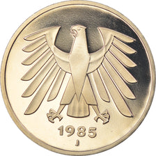 Coin, GERMANY - FEDERAL REPUBLIC, 5 Mark, 1985, Hambourg, Proof, MS(65-70)