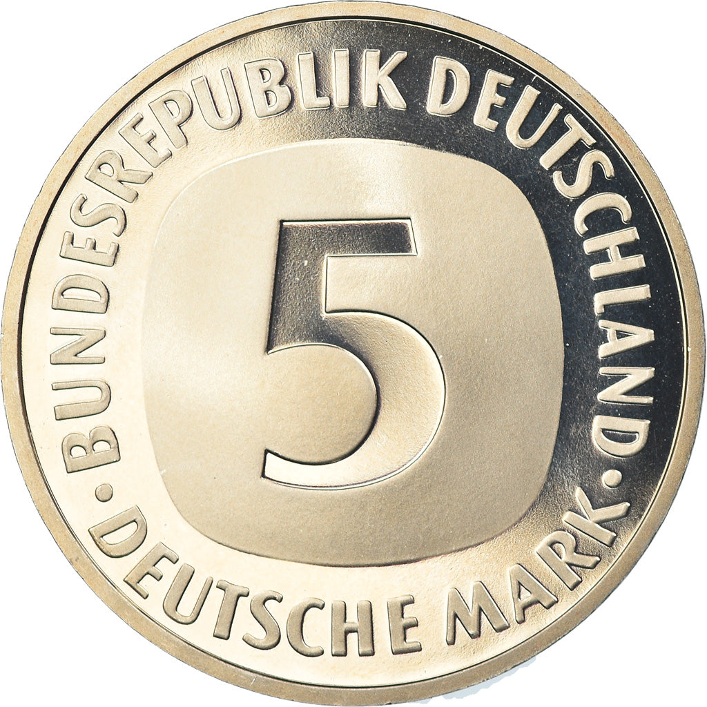 Coin, GERMANY - FEDERAL REPUBLIC, 5 Mark, 1985, Hambourg, Proof, MS(65-70)