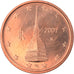 Włochy, 2 Euro Cent, 2007, Rome, MS(65-70), Miedź platerowana stalą, KM:211