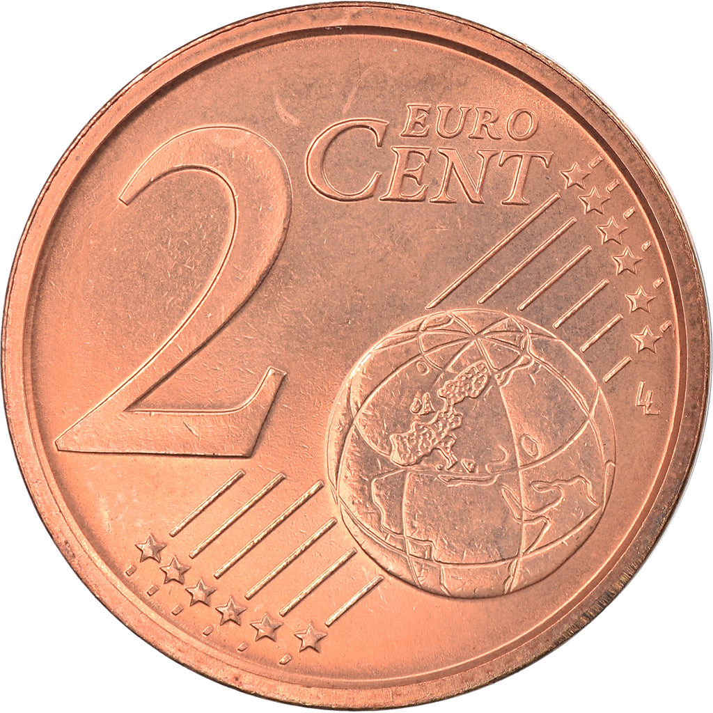 Włochy, 2 Euro Cent, 2007, Rome, MS(65-70), Miedź platerowana stalą, KM:211