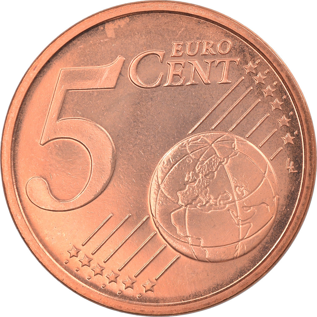 Italy, 5 Euro Cent, 2007, Rome, MS(65-70), Copper Plated Steel, KM:212