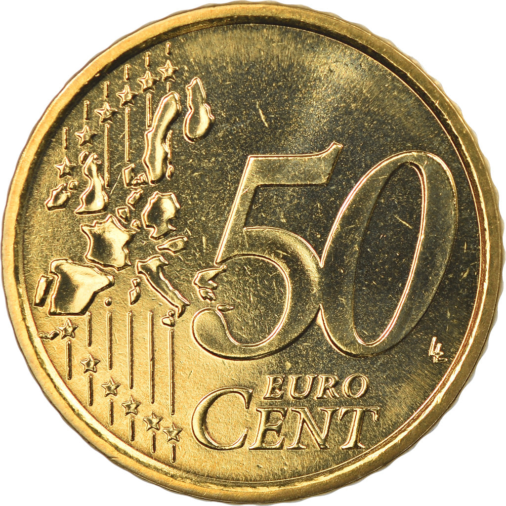Italië, 50 Euro Cent, 2007, Rome, FDC, Tin, KM:215