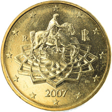 Italien, 50 Euro Cent, 2007, Rome, STGL, Messing, KM:215