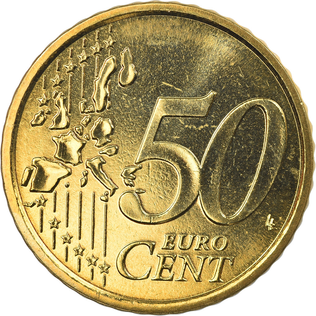 Italien, 50 Euro Cent, 2007, Rome, STGL, Messing, KM:215