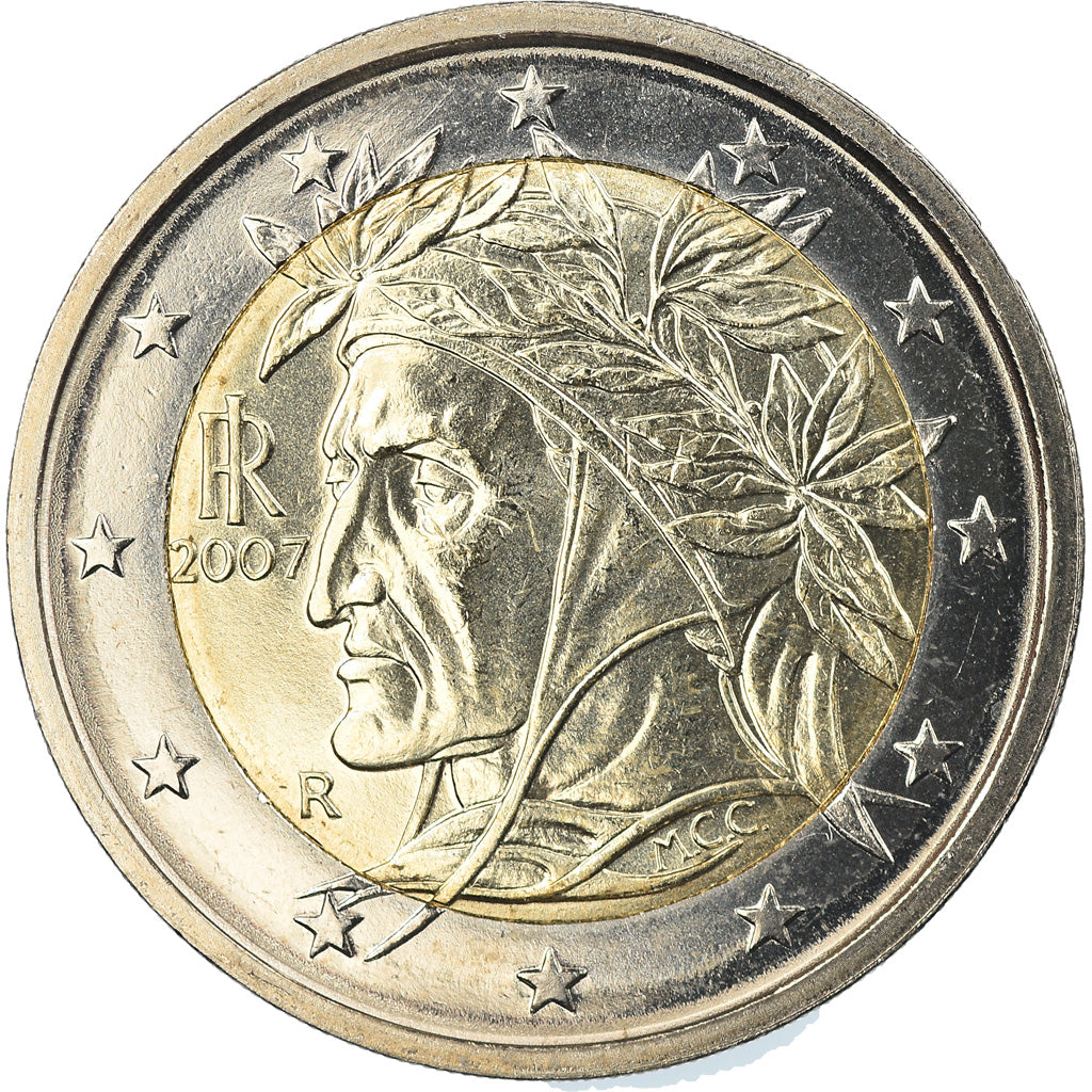 Italia, 2 Euro, 2007, Rome, FDC, Bi-metallico, KM:217
