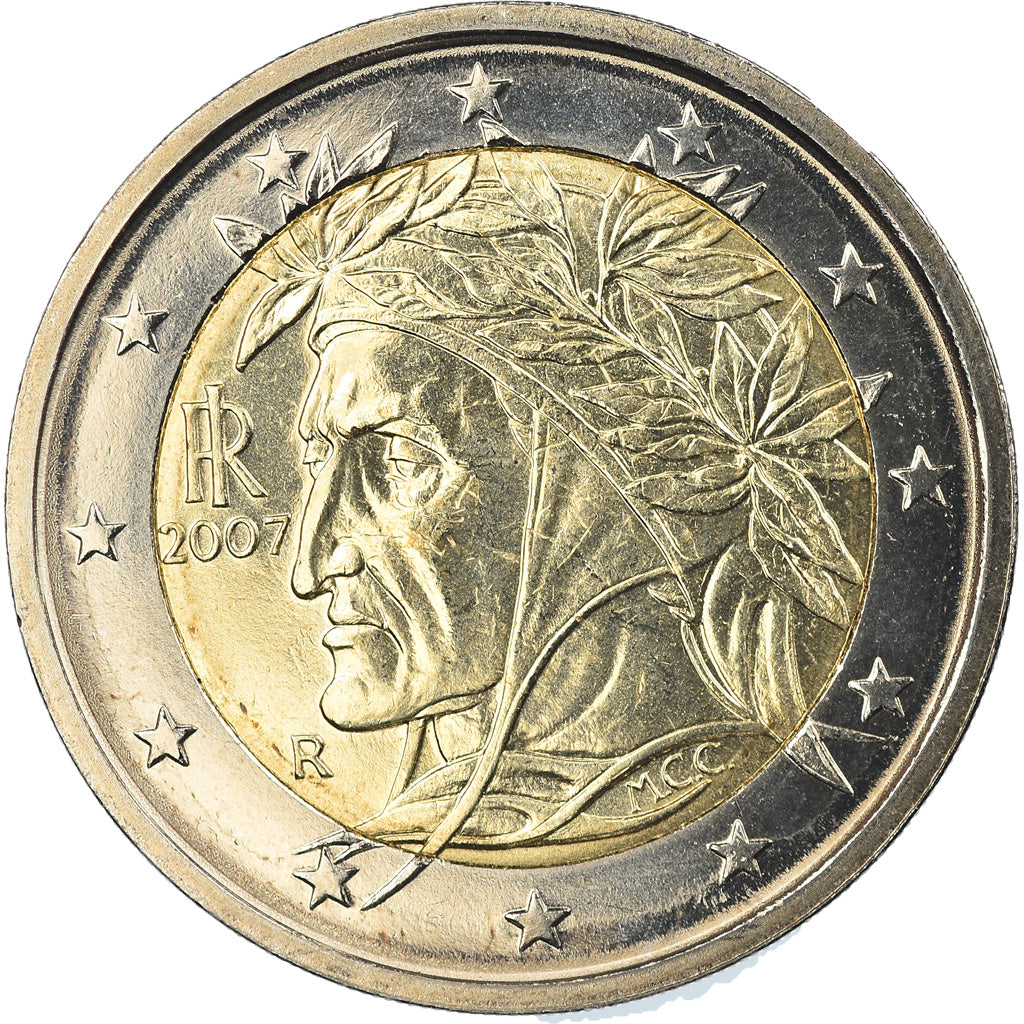 Italia, 2 Euro, 2007, Rome, FDC, Bi-metallico, KM:217