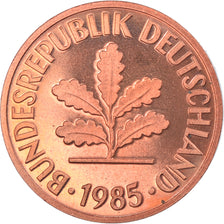 Coin, GERMANY - FEDERAL REPUBLIC, 2 Pfennig, 1985, Stuttgart, Proof, MS(65-70)