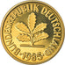 Coin, GERMANY - FEDERAL REPUBLIC, 5 Pfennig, 1985, Stuttgart, Proof, MS(65-70)