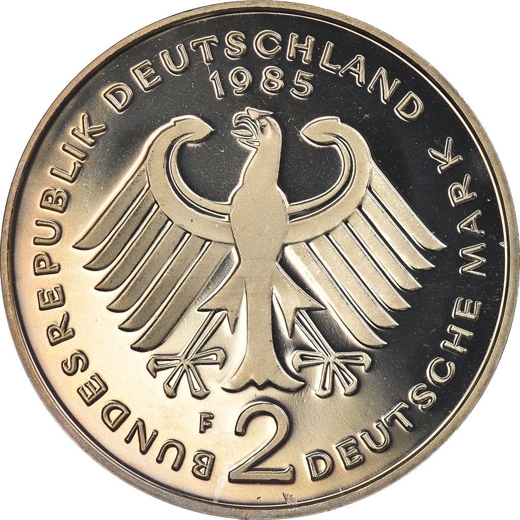Coin, GERMANY - FEDERAL REPUBLIC, 2 Mark, 1985, Stuttgart, Proof, MS(65-70)