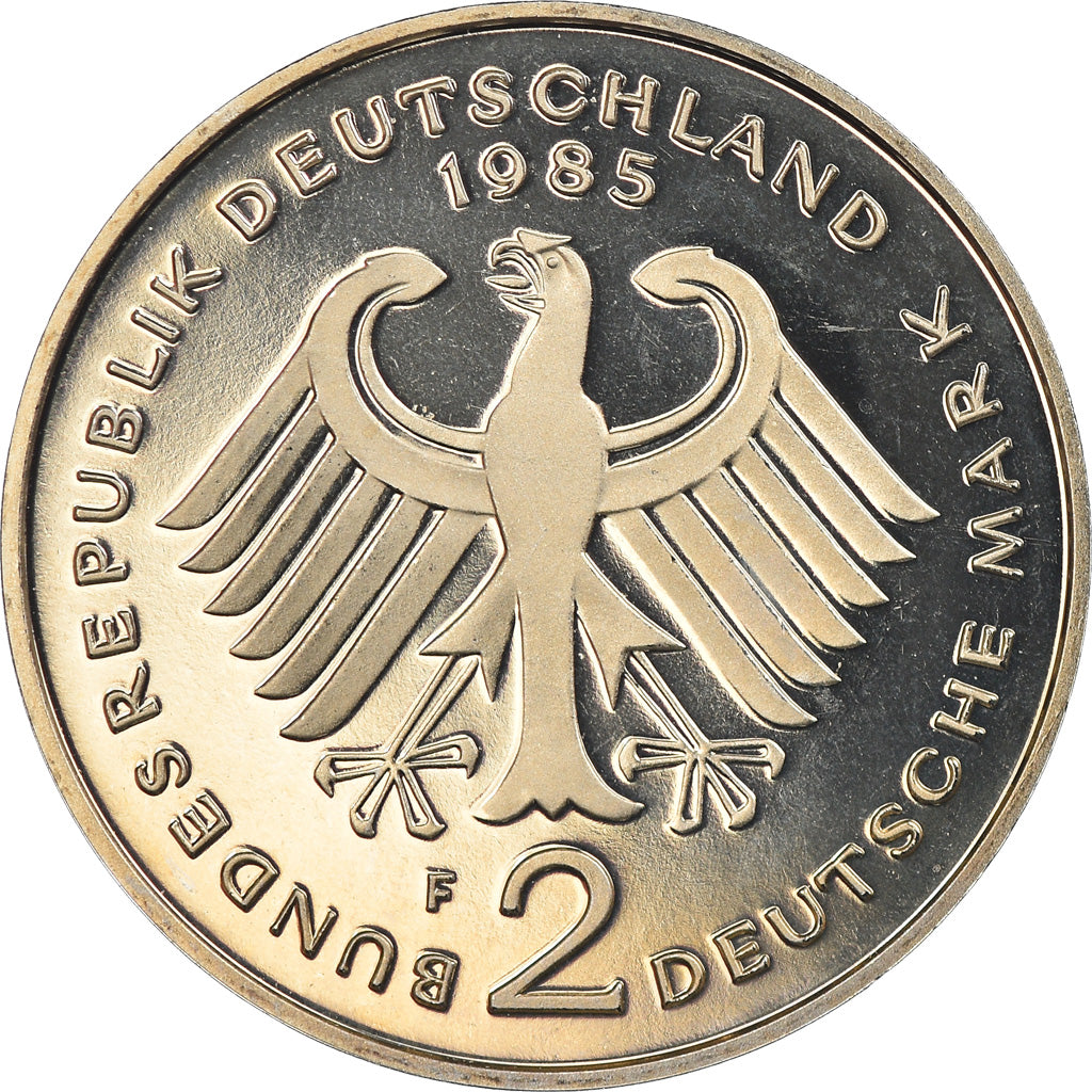 Coin, GERMANY - FEDERAL REPUBLIC, 2 Mark, 1985, Stuttgart, Proof, MS(65-70)