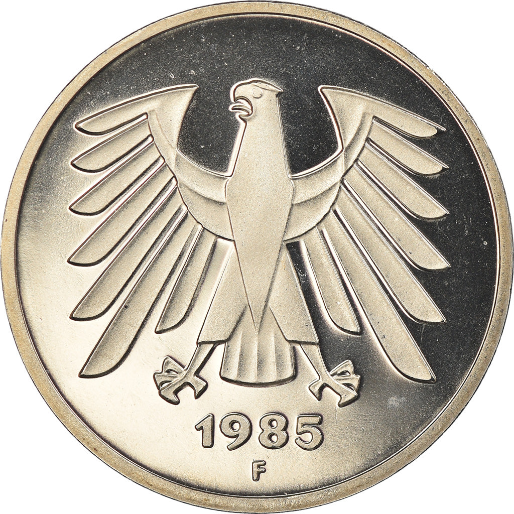 Coin, GERMANY - FEDERAL REPUBLIC, 5 Mark, 1985, Stuttgart, Proof, MS(65-70)