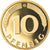 Moneta, Niemcy - RFN, 10 Pfennig, 1988, Karlsruhe, Proof, MS(65-70), Mosiądz