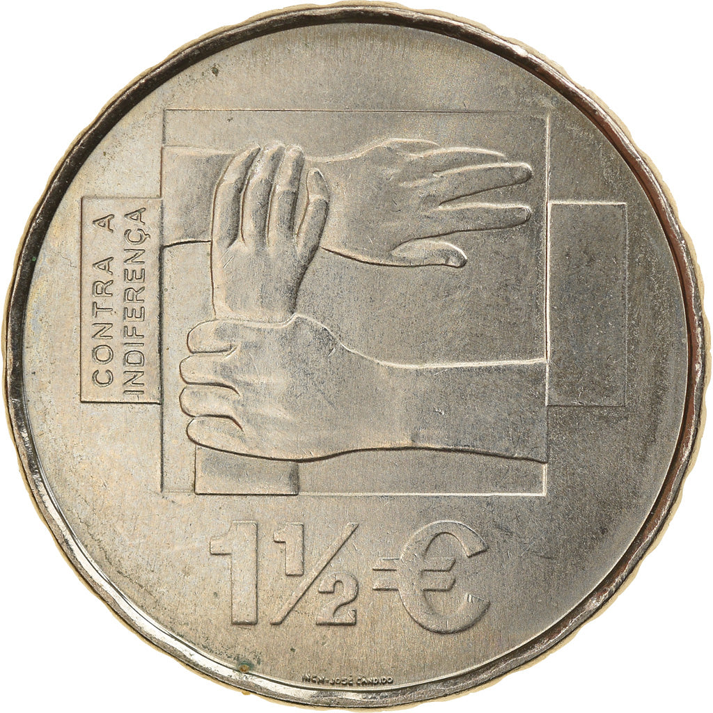 Portugal, 1-1/2 Euro, 2008, Lisbon, MS(60-62), Copper-nickel, KM:828