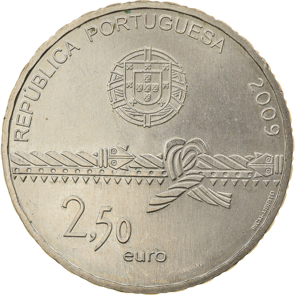 Portugal, 2-1/2 Euro, 2009, Lisbon, MS(60-62), Cobre-níquel, KM:793