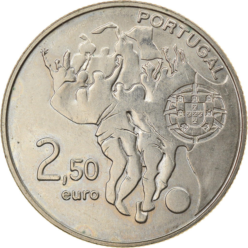 Portugal, 2-1/2 Euro, 2010, Lisbon, AU(55-58), Miedź-Nikiel, KM:797