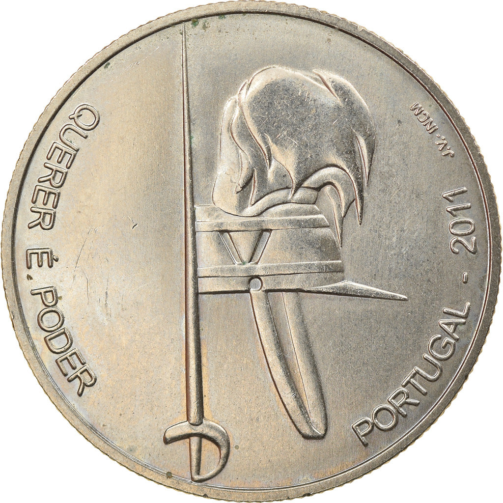 Portugal, 2-1/2 Euro, 2010, Lisbon, VZ+, Copper-nickel, KM:809