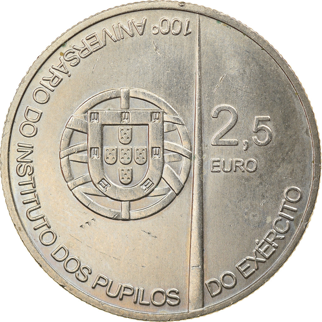 Portugal, 2-1/2 Euro, 2010, Lisbon, VZ+, Copper-nickel, KM:809