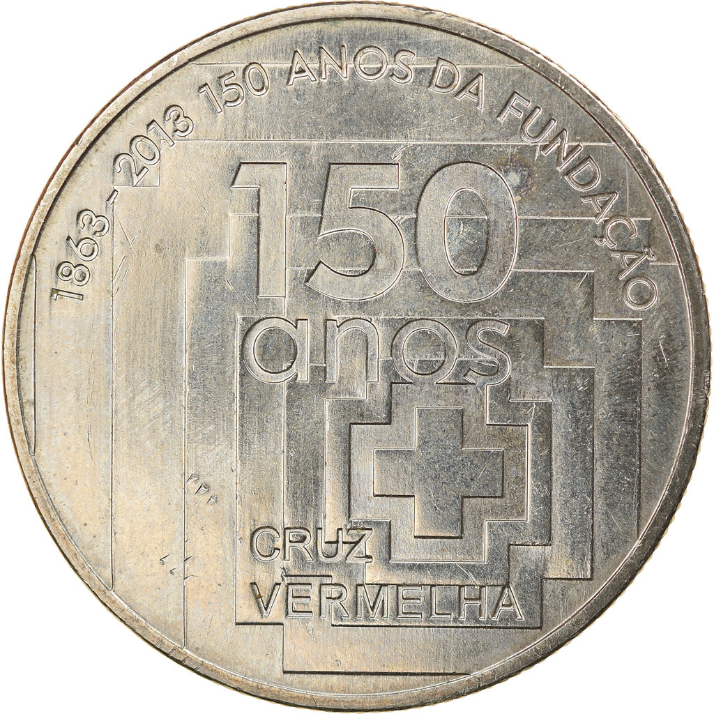 Portugal, 2-1/2 Euro, Croix-Rouge portugaise, 2013, MS(60-62), Cobre-níquel
