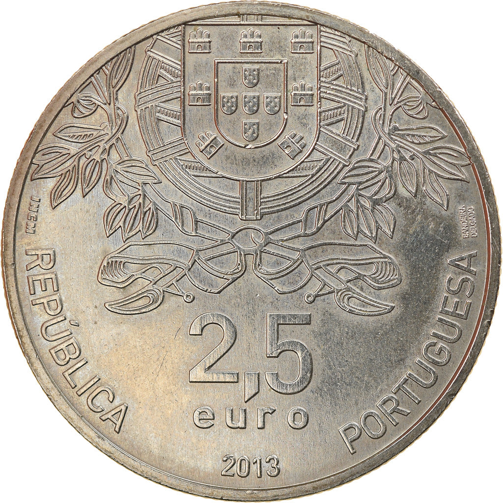 Portugal, 2-1/2 Euro, Croix-Rouge portugaise, 2013, MS(60-62), Cobre-níquel
